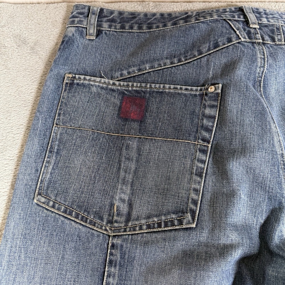 Marithe Francois Girbaud Baggy Denim Jeans Men's 40x33 Skater Y2K - Picture 4 of 14